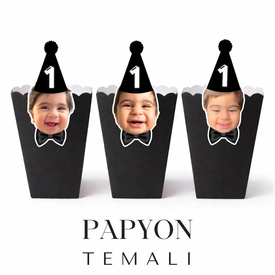 Papyon Temalı – Resimli Popcorn Kutusu