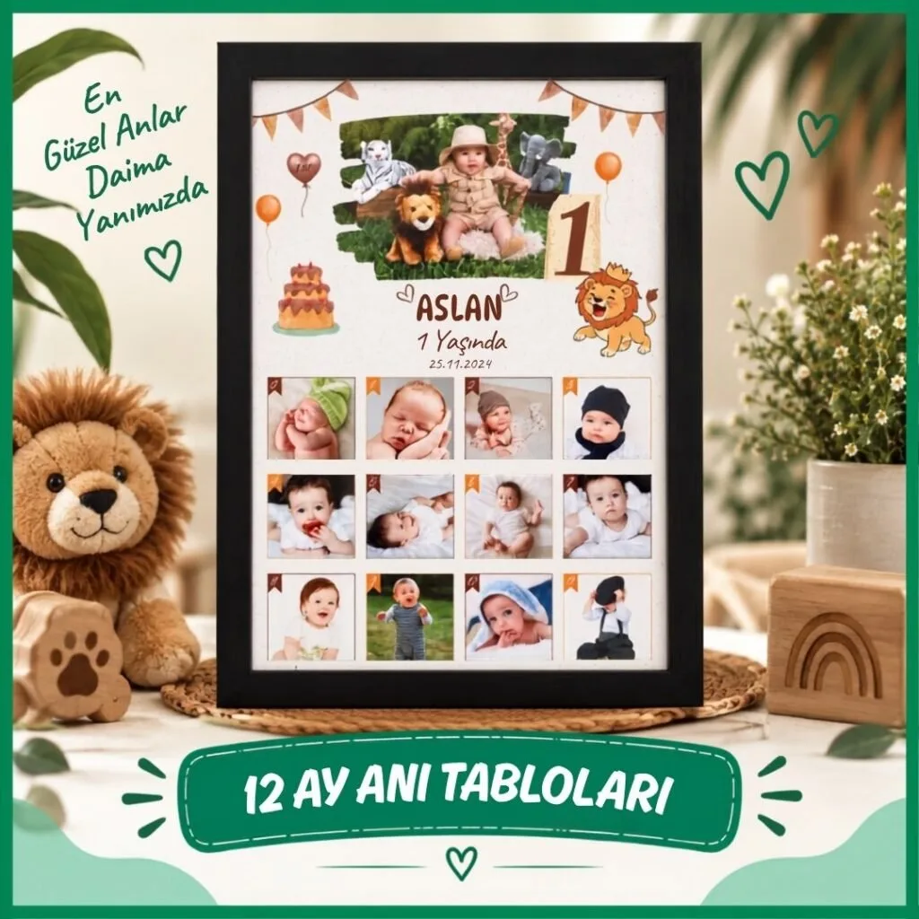 Yaş ve 12 Ay Anı Tabloları