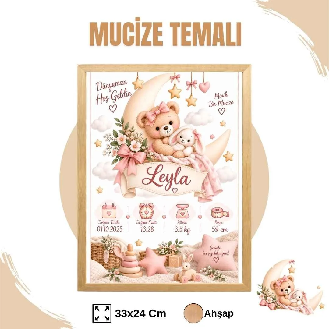Mucize Temalı Yenidoğan Anı Tablosu