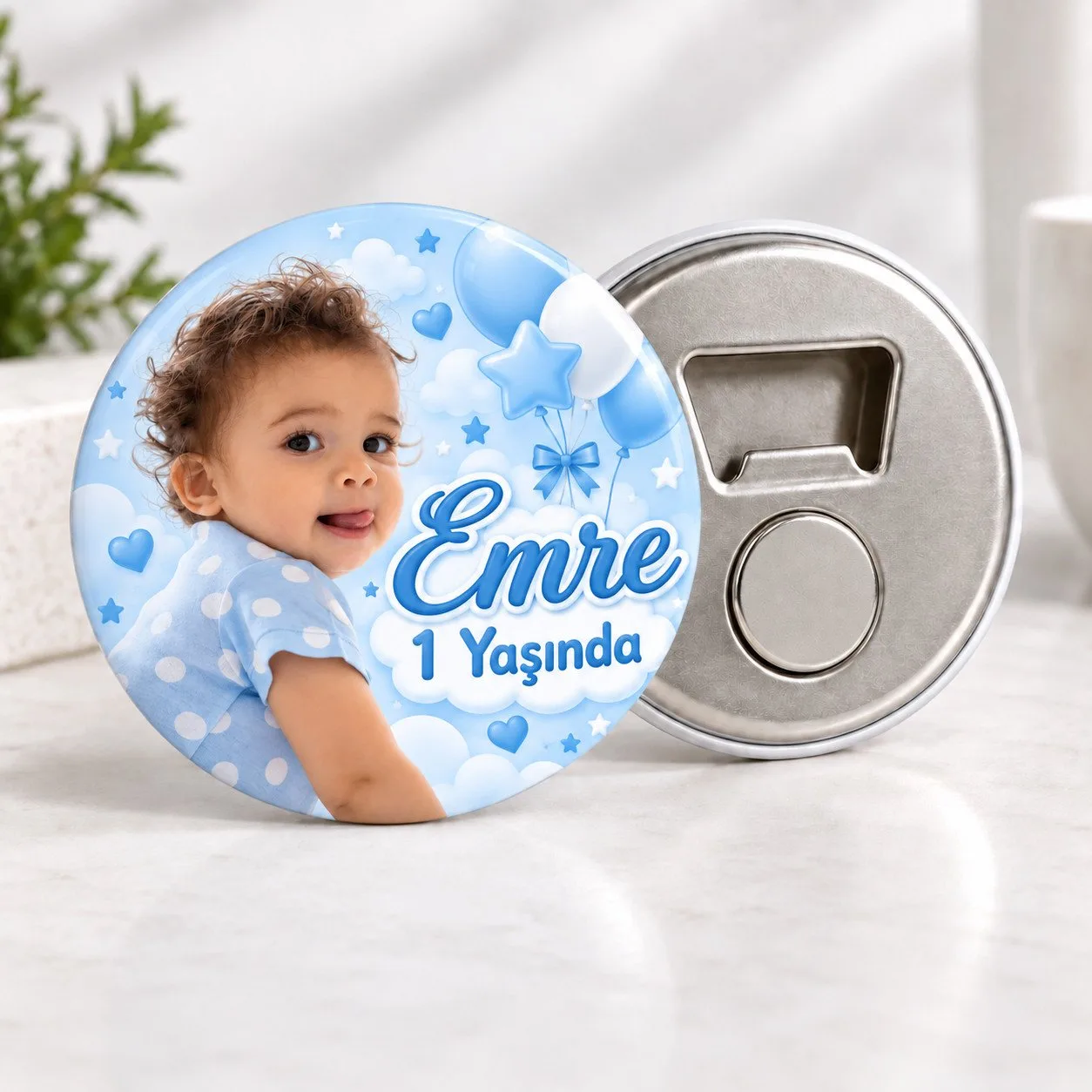 Mavi Temalı Açacak Magnet