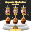 Resimli Cupcake Kürdanı - Prens Temalı