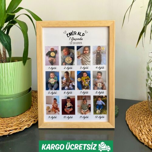 12 Ay Anı Tablosu Fotoğraflı