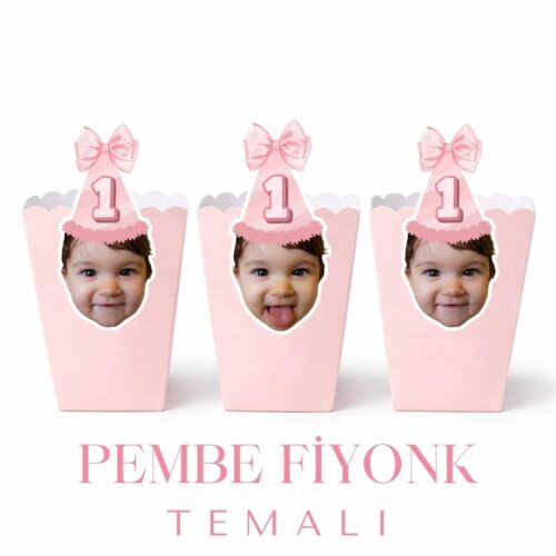 Fiyonk Temalı - Resimli Popcorn Kutusu
