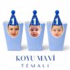 Koyu Mavi Temalı - Resimli Popcorn Kutusu