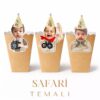 Safari Temalı - Resimli Popcorn Kutusu