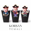 Korsan Temalı - Resimli Popcorn Kutusu