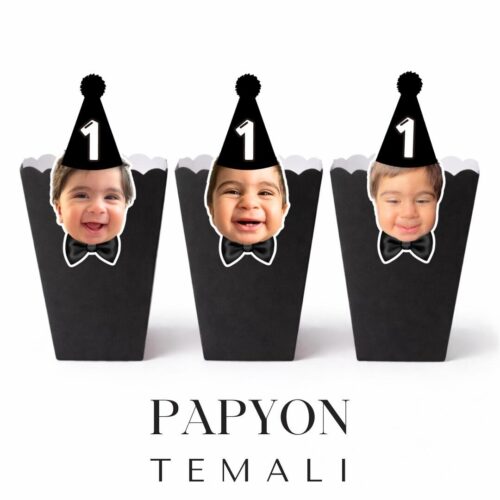Papyon Temalı - Resimli Popcorn Kutusu