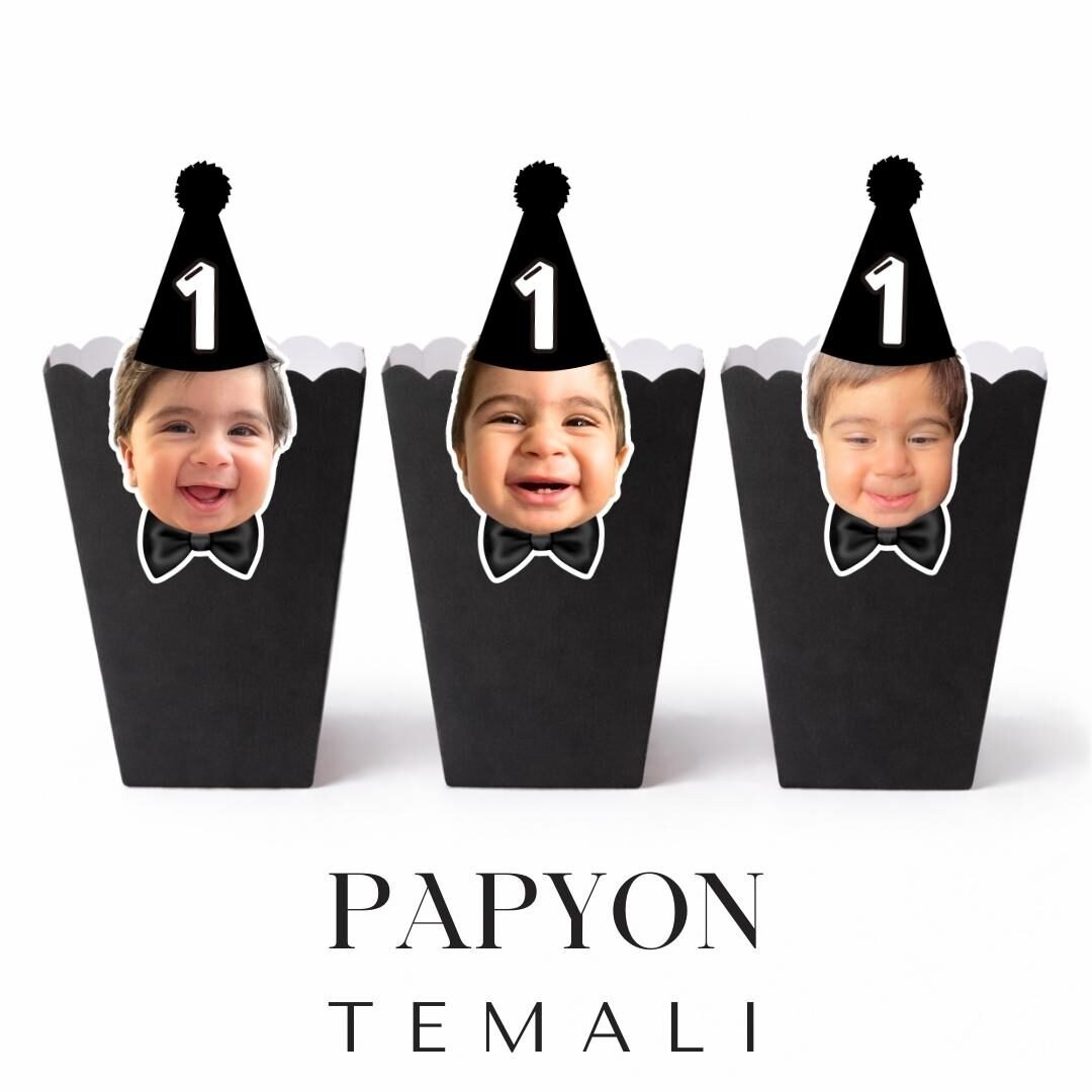 Papyon Temalı – Resimli Popcorn Kutusu