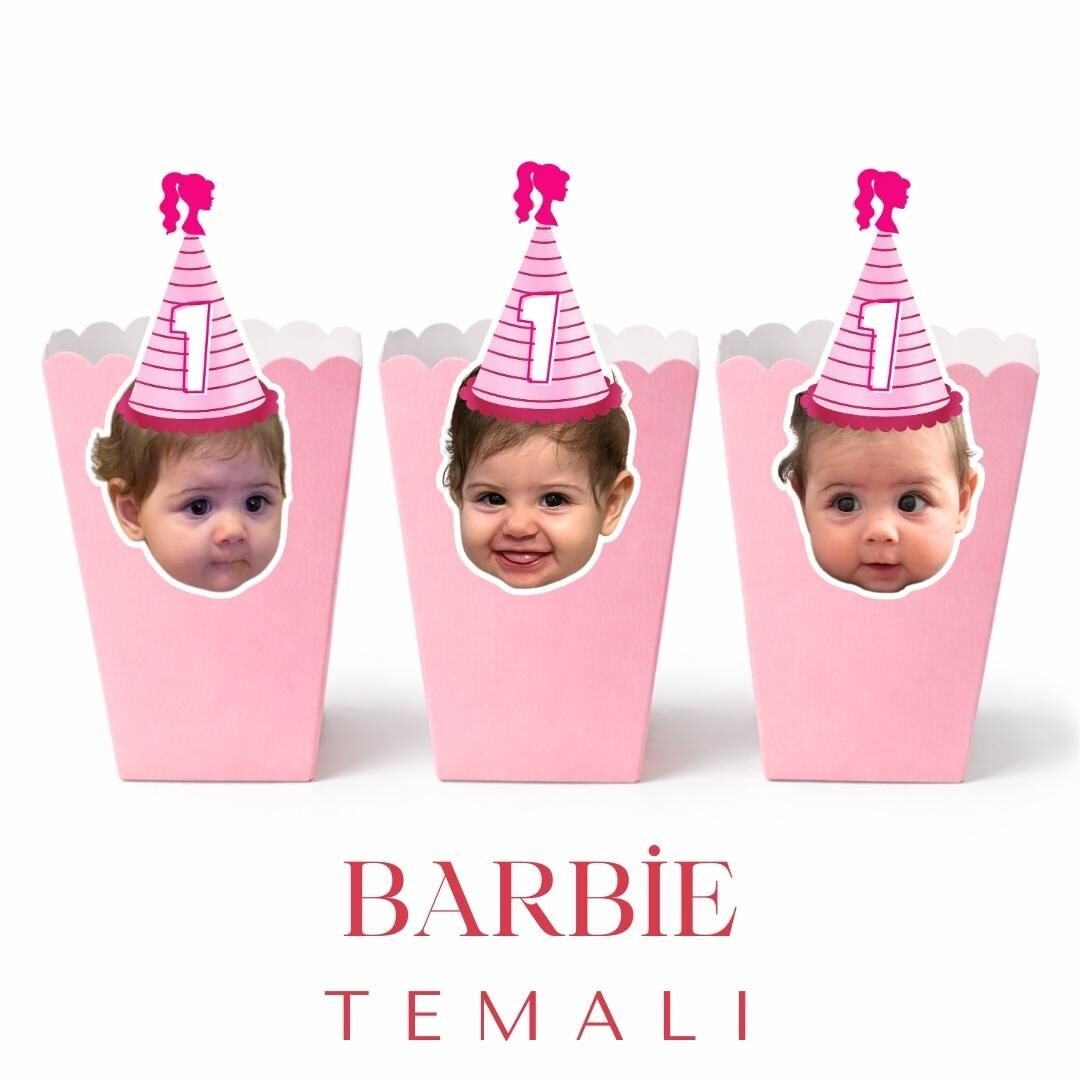 Barbie Temalı – Resimli Popcorn Kutusu