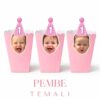Pembe Temalı - Resimli Popcorn Kutusu