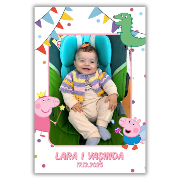 Puantiye Temalı Kalın Doğum Günü Magneti