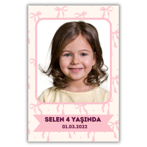 Kurdele Temalı Kalın Doğum Günü Magneti