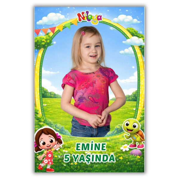 Niloya Temalı Kalın Doğum Günü Magneti