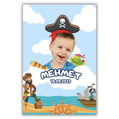 KorsanTemalı Kalın Doğum Günü Magneti