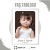 Fotoğraflı Yaş Tablosu