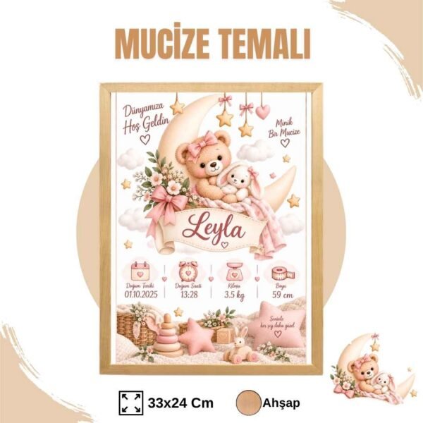 Mucize Temalı Yenidoğan Anı Tablosu
