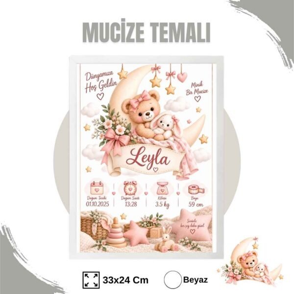 Mucize Temalı Yenidoğan Anı Tablosu