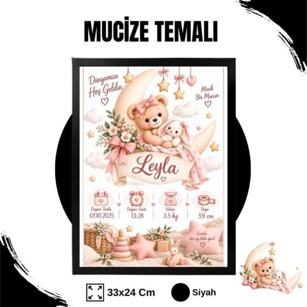 Mucize Temalı Yenidoğan Anı Tablosu