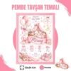 Pembe Tavşan Temalı Yenidoğan Anı Tablosu