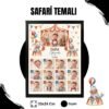 sirk temalı siyah Sirk Temalı 12 Ay Anı Tablosu Fotoğraflı